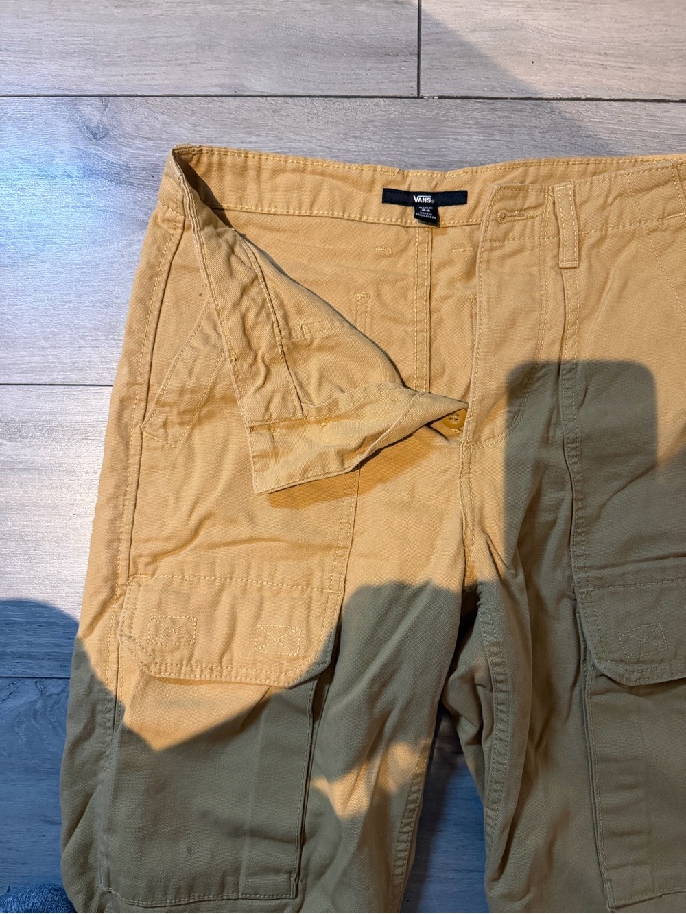 Vans Khaki Cargo Pants with Multiple Pockets